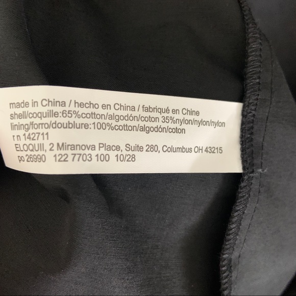 Eloquii Black Tie Back Dress with Ruffles - Picture 11 of 11